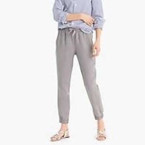 J.Crew Petite Point Sur seaside pant in linen 4 P